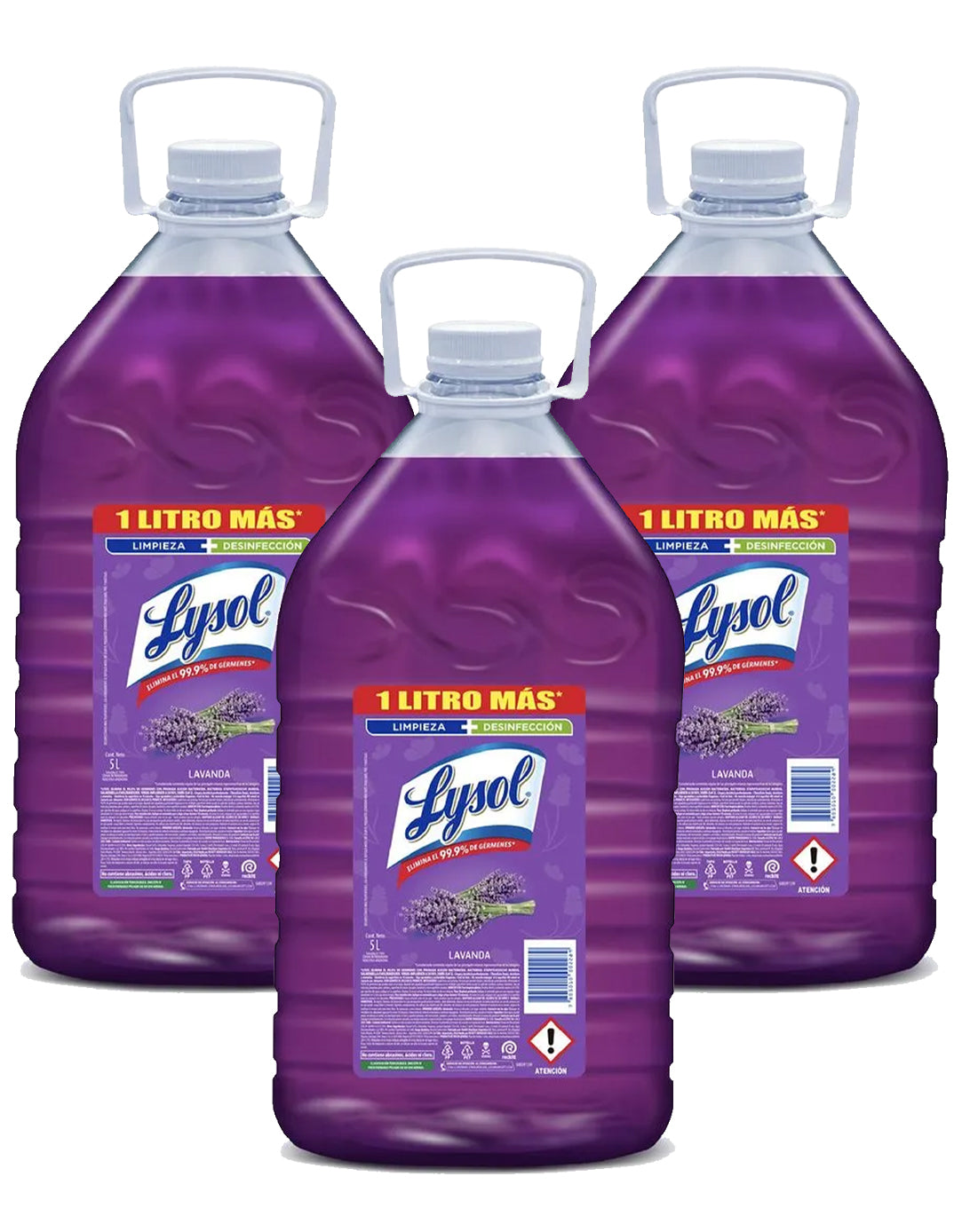 Lysol Limpia pisos Lavanda 3 x 5 L - Puntolimpieza